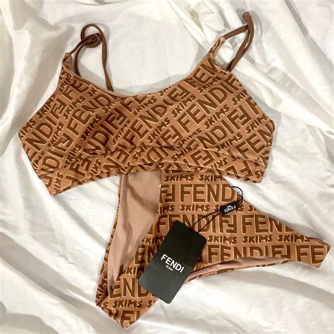 skims x fendi bikini|fendi x skims for sale.